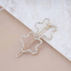 Iaceble Boho Crystal Flower Hairclips Barrette Hollow Cz Flower Side Clip Hairpin Gold Flower Hairpins Clip Rhinestone F