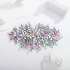 Teyglen Large Full Rhinestones Flower Bride Wedding Hair Comb Headband Luxurious Hair Accessories Dainty Crystals Bridal