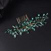 Jumwrit Bride Wedding Hair Comb Rhinestone Bridal Hair Comb Wedding Headpiece Handmade Hair Accessories for Bridesmaid W