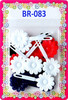 Tara Girls Self Hinge Plastic Bow Hair Barrettes Selection BR83
