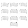 Rocutus 10 Pieces 20 Teeth Fancy DIY Metal Wire Twist Bridal Wedding Veil Combs for Women (Mixed) online at globaldelivered
