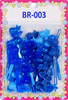 Tara Girls Self Hinge Bow Hair Barrettes 18 Pieces Selection Blue Mix