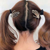 wekicici Skeleton Hand Rhinestone Hair Clip Punk Horror Skull Hairpin for Women and Girls Fashion Gothic Barrette Hair A