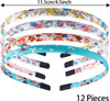 Candygirl DIY Satin Girls headbands Floral Hairbands Fall Head Bands for Women Girls Value Pack floral