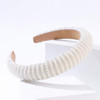 FEDANS Pearl Headbands for Women Fashion White Head Band Design Bridal Elegant Wedding Headwear Wide Hairbands For Girl