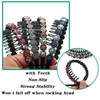 Yeshan Teeth Comb Headbands For Women with Rhinestone and Crystal beaded Plastic HairbandPack of 4