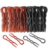 40 Pcs Plastic U Shaped Hair Pins Grip Pins Fast Spiral Hair Braid Twist Styling Clip Pin for Lady Girl Women Black Brow