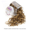 Hoyols Hair Bands Hair Ties Elastic Rubber Bands Ponytail Mini Soft for Women Girl 1000 Piece Pack Golden Color Gold Met