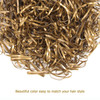 Hoyols Hair Bands Hair Ties Elastic Rubber Bands Ponytail Mini Soft for Women Girl 1000 Piece Pack Golden Color Gold Met
