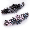 LINXUXIE Elegant Hair Clips for Women and Girls Fashion Sparkly Glitter Rhinestones Hair Barrettes Flower Hairpin Hair A