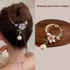 Hair clips claw camellia flower circle non slip hair clip strong hold jaw clips for thick and thin hairs hair accessorie