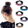 Rhinestone Hair Clip for Women 5Pack Halfballoon Nest Expanding Hairpin Girls Hair Claws Hair Bun Holders Accessories mi