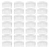 28 Pack Clear White Small Plastic Hair Side Comb With Long Teeth Hairpins Grips Barrettes Clamps Bows for Women Bridal W