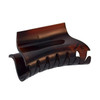 Parcelona French Slide Tortoise Shell Medium Celluloid 3 Inch Jaw Hair Claw Clip for Women and Girls with Concealed Spri