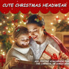 TailaiMei Reindeer Hair Clips 2 Pairs Christmas Antlers Ears Hair Pins with Glitter Christmas tree and Santa Cute Christ