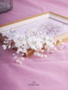 Achairder Bride Wedding Hair Comb Flower Women Side Hair Clips Wedding Accessories for Brides and GirlsOff White