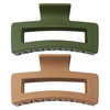 Qooocy Extra Large Claw Clips for Thick Hair and Long Hair 2 Pack XXl Jumbo Claw clips Oversized Matte Nonslip Rectangle