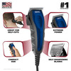 Wahl USA Self Cut Compact Corded Clipper Personal Haircutting Kit with Adjustable Taper Lever and 12 Hair Clipper Guards
