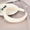White Headband Hairband for Women Fancy Hair Head Bands for Thick Thin Hair Non Slip Hair Hoops for Teen Girl Cute Headb
