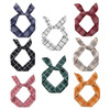ONEYE Wire Headbands for Women Twist Bow Hairbands Fashion Check Bunny Ears Headwraps Hair Accessories for Workout Yoga