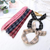 ONEYE Wire Headbands for Women Twist Bow Hairbands Fashion Check Bunny Ears Headwraps Hair Accessories for Workout Yoga