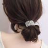 Ruihfas 4Pcs Rhinestone Glitter Scrunchies Ponytail Holder Hair Cuffs Stretchy Elastic Hair Tie Band Accessories Headban