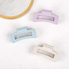 Whaline 6 Pack Macaroon Color Hair Claw Clips Strong Hold Rectangle Hair Claw EcoFriendly Hair Jaw Clamp NonSlip Matte J