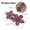 4Pcs Flower Hair Clips Matte Large Hair Barrette Hairpins French Hair Pins Decorative for Hair Accessories NonSlip Hair