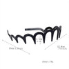 Fodattm 2PCS Zig Zag Shark Tooth Hairband Plastic Headband Hair Comb Women Hair Hoop Hair Accessories E