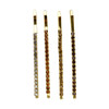 Gold Bridal Hair Clip Bobby Pin With Colored Stones 4 Count Multi
