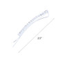 Clear Rhinestone Studded Hair Barette Bobby Pin Clip 4 Count Silver
