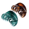 Youxuan Hair Claw for Women 4 Inch Pretty Hair Clip Hair Grip for Thick Hair Coffee and Niagara blue