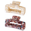 Large Tortoise Shell Claw Clip 41 Inch Cellulose Acetate Hair Claw 2 Pack Banana Clips Hair Claw Clips for Thick Curly H