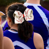 Jumbo Baseball Cheer Bow Clips 75 Big Glitter Leather Softball Hair Barrettes Game Day Girls Cheerleader Sports Player F