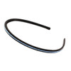 Suoirblss 6 PCS Fashion Rhinestone Hard Headbands Narrow Headband Headwear With Teeth Hair Hoop Head Band Hair Band for