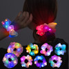 8 Pcs LED Scrunchies for Women Scrunchy Light Up Scrunchies for Girls Colorful Yarn Hair Tie Multi Light Modes Glow in t