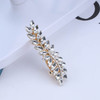 Andelaisi Vintage Rhinestone Hair Clip Wedding Crystal Hair Barrette Gold Rhinestone Barrette Head Clips Sparkly Crystal