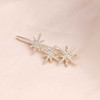 Andelaisi Vintage Crystal Star Hair Clip Gold Crystal Wedding Hair Barrettes Vintage Cz Star Hairpin Barrette Sparkly Cz