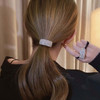 Zeshimb Boho Rhinestone Ponytail Holder Cuffs Geometric Elastic Scrunchies Gold Crystal Ponytail Hair Tie Band Luxury Po
