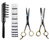 CombPal Scissor Clipper Over Comb Hair Cutting Tool Barber Hair Cutting kit DIY Home Hair Cutting Guide Comb Set Jumbo V