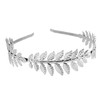 Fodattm Women Lady Greek Roman Laurel Leaf Hair Hoop HeadBand Bridal Hair Crown Headdress Metal Leaf Branch French Hair