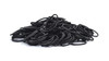 Youxuan Small Hair Elastics for Girls Soft and Comfy Rubber Bands 100 PCS Hair Ties Black