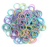 Youxuan Small Hair Elastics for Girls Soft and Comfy Rubber Bands 100 PCS Hair Ties Multi Color