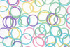 Youxuan Small Hair Elastics for Girls Soft and Comfy Rubber Bands 100 PCS Hair Ties Multi Color