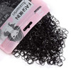 Youxuan 1000Pack Elastic Hair Ties Nonslip Rubber Hair Bands for Girls Black
