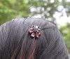 Carede 12 inch Rhinestone Butterfly Claw Hair Clips Hair ClampCrystal Bow Hair Jaw Clip Barrettes for Girls WomenPack of
