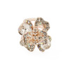 Yeshan Rhinestone and Crystal Metal Jaw Claw Hair ClipSmall Butterfly Design Barrettes for Womenpack of 6