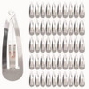 Alef Judaica Antirust Metal Snap Hair Clips for Women Non Slip Metal Barrettes for Girls Reusable Classic Snap Barrettes