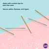 Goody Holiday Ball Enameled Bobby Pin Set 5 Count Silver and Gold Hair Accessories for Men Women Boys and Girls to Style