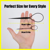 Plastic Magic Pull Hair Pin Clip Hair Braid Ponytail Maker Hair Accessories Diy Hair Styling Pony Tail Tool Black 2 pcs